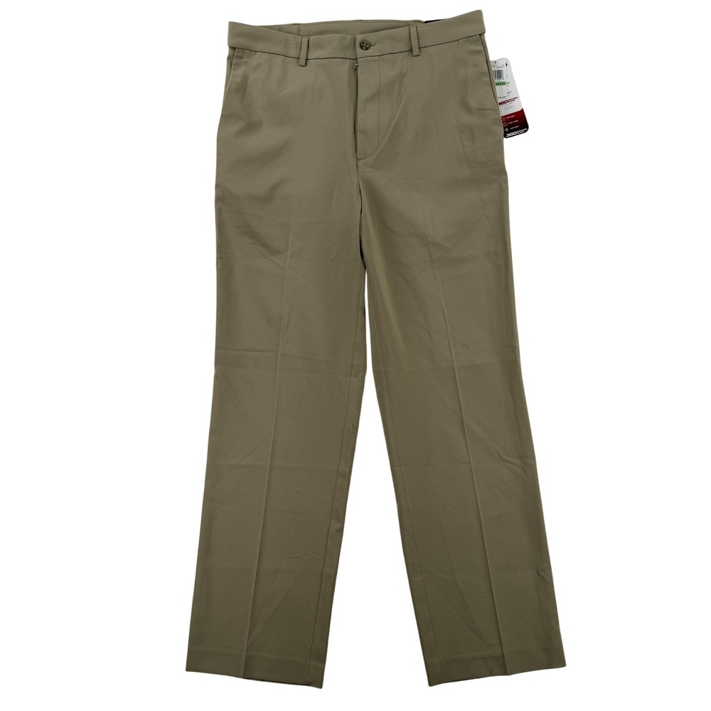 Grand Slam Pants Mens 34 Beige 360 Motion Flow Stretch Khakis Golf Performance